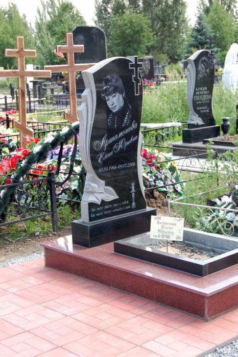 Памятник из гранита черный