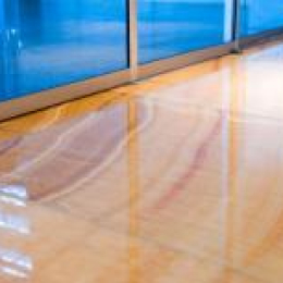 Пол из оникса Sun