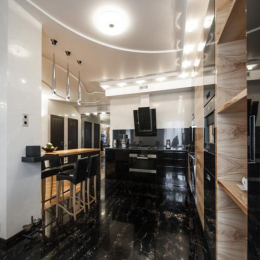 Пол из мрамора черный Tina