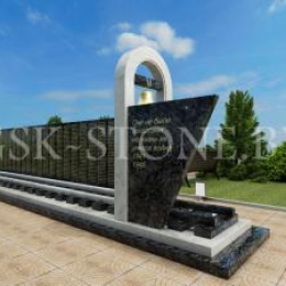 Памятник из гранита черный 4