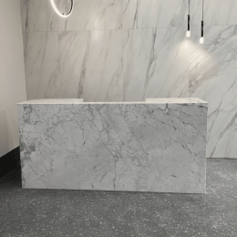 Ресепшн из мрамора Bianco Carrara
